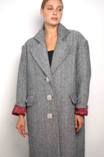 Пальто "Миллионерша" в елочку