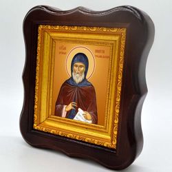 Никита Рославльский преподобный. Икона на холсте.