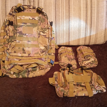 Рюкзак тактический 55 л с подсумками Мультикам