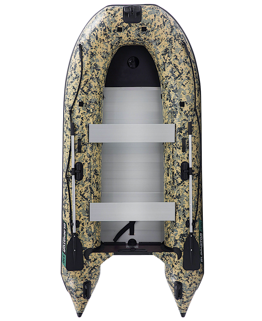 Лодка ПВХ Gladiator Active C370AL Camo с алюминиевым полом