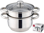 Кастрюля-пароварка 2-х ярусная 3,4л 3 предмета, индукция