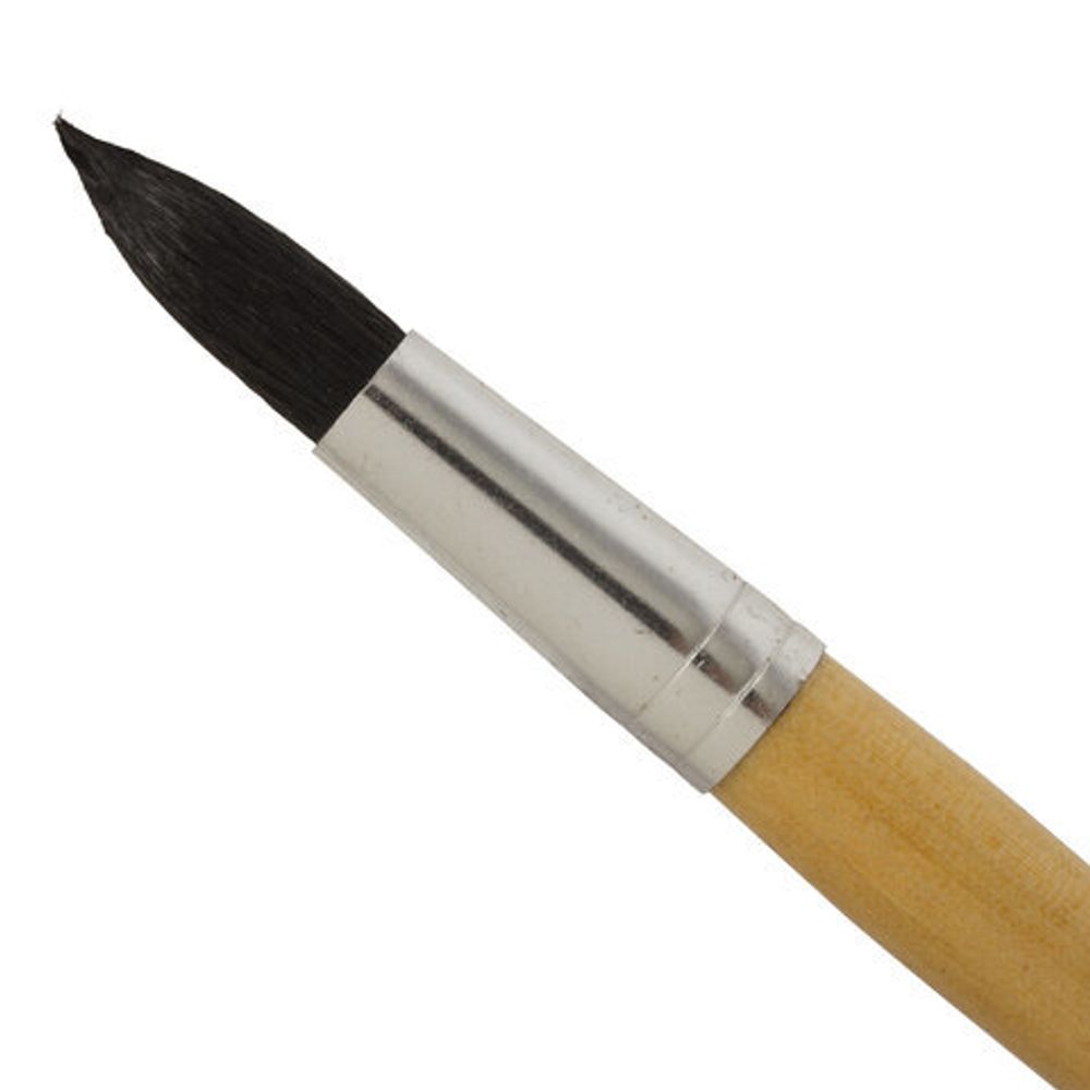 Кисть BRAUBERG, беличья, круглая, № 10, 200187