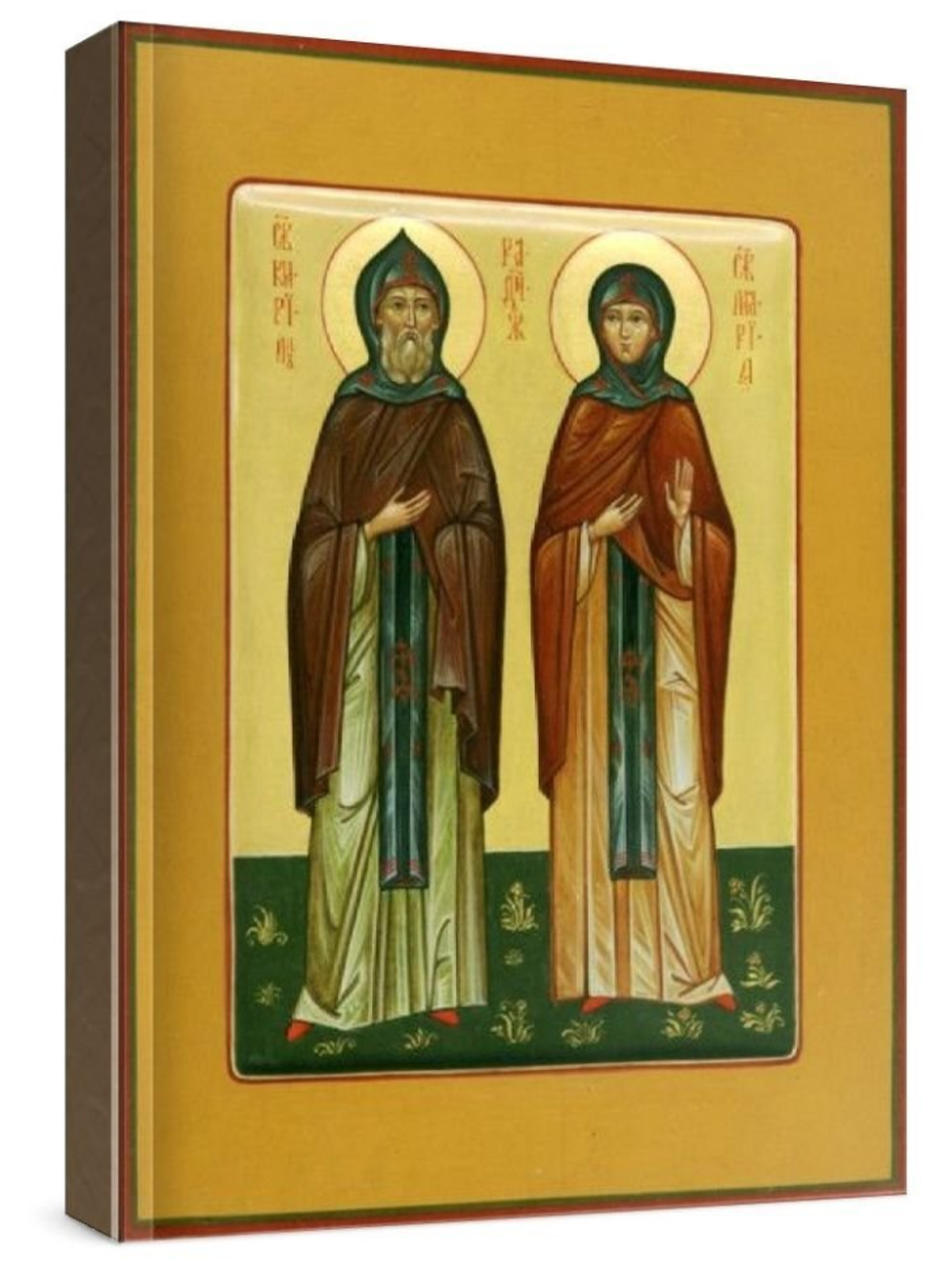 Кирилл и Мария Радонежские (рукописная икона)