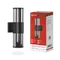 Светильник уличный настенный двусторонний НБУ SMOKY-2хA60-BL алюминиевый черный IP54 IN HOME
