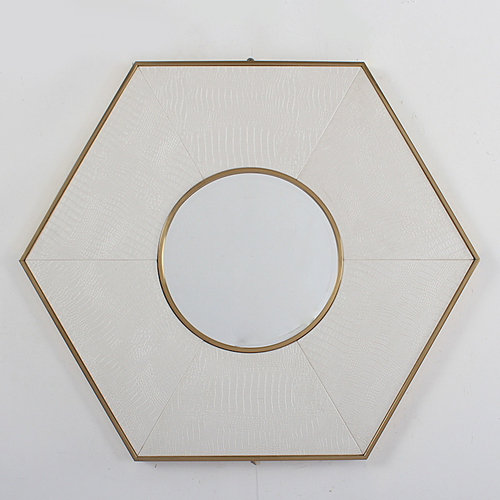Зеркало дизайнерское Rhombus   (белый) by Light Room