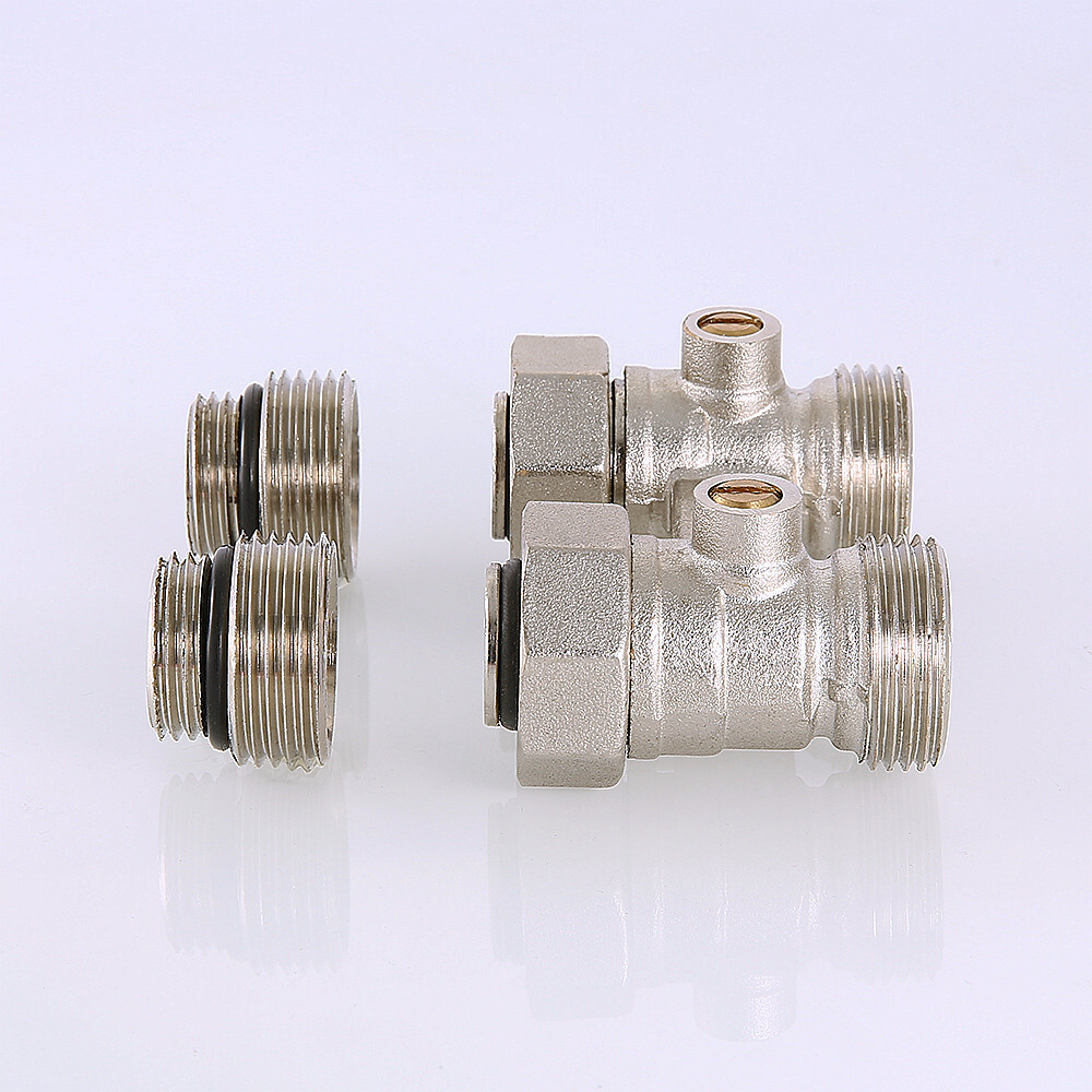 Узел для нижнего подключения радиатора (комплект) 1/2" х 3/4" («евроконус»)