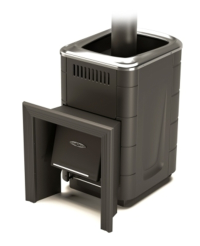 Банная печь ПБ газодровяная Оранж Блю Carbon антрацит