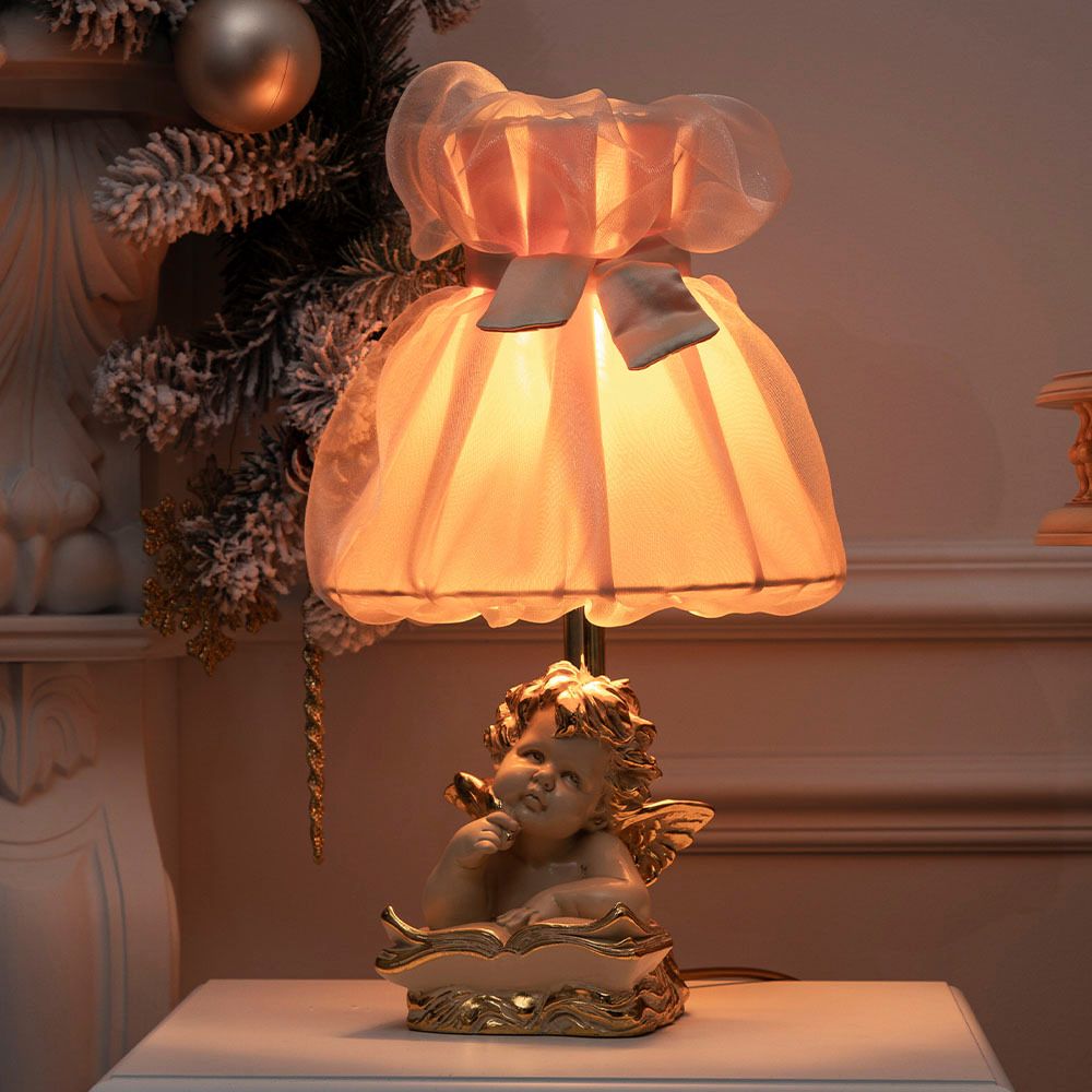 Настольная лампа Ангел Поэт Айвори Мадлен Жемчуг