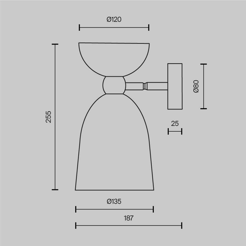 Настенный светильник (бра) Maytoni MOD113WL-01W