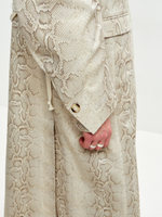 Тренчкот SAVE со змеиным принтом