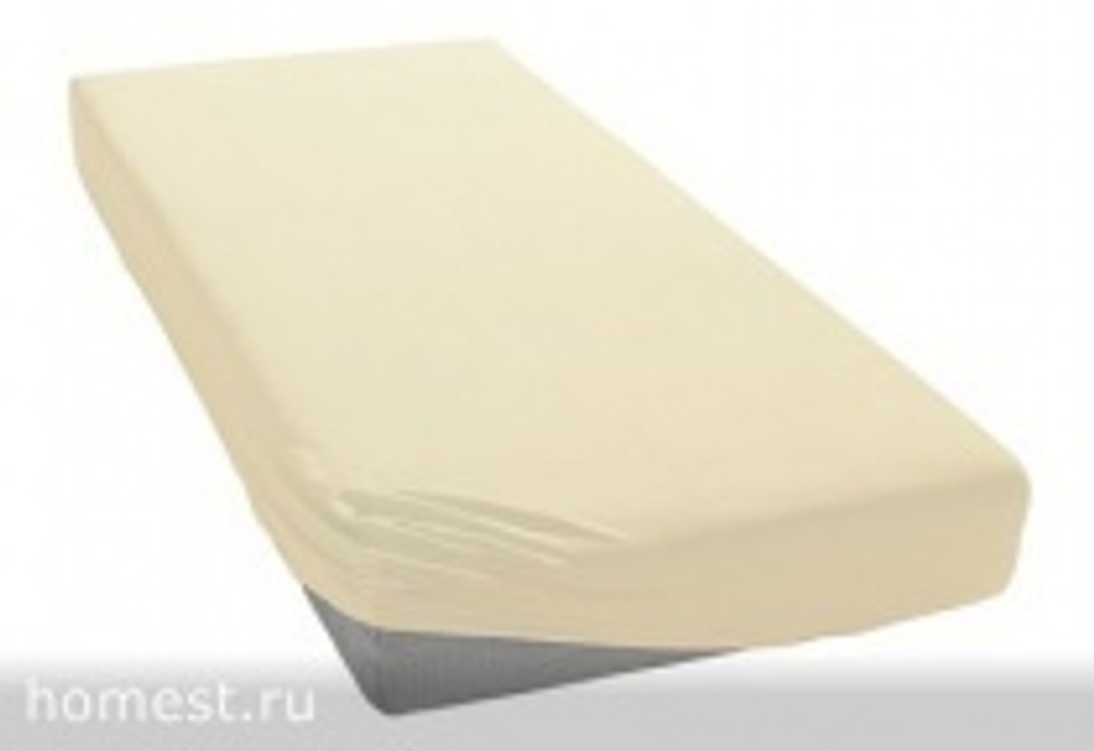 Простыня трикотажная 90-110x200 Elegante 8000 слоновая кость
