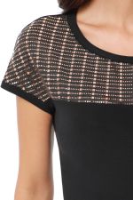 Блузка черная с кокеткой DStrend (Акция)