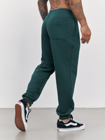 Брюки мусжкие с начесом "jogger fleece" (изумрудный)