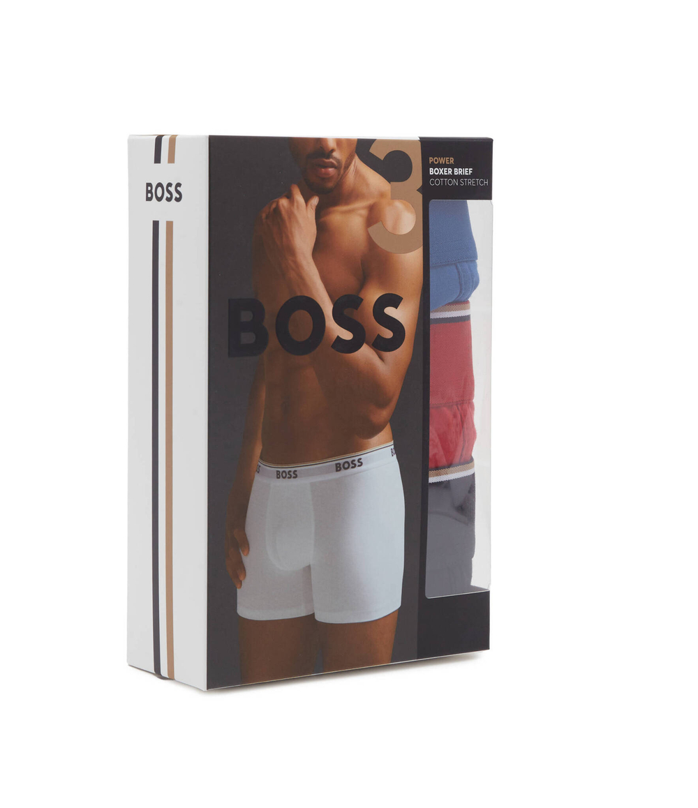 Трусики-боксеры 3шт. BoxerBr 3P Power BOSS BLACK - голубой(50475282)