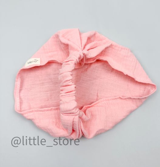 Косынка муслиновая "Hello" розовый персик