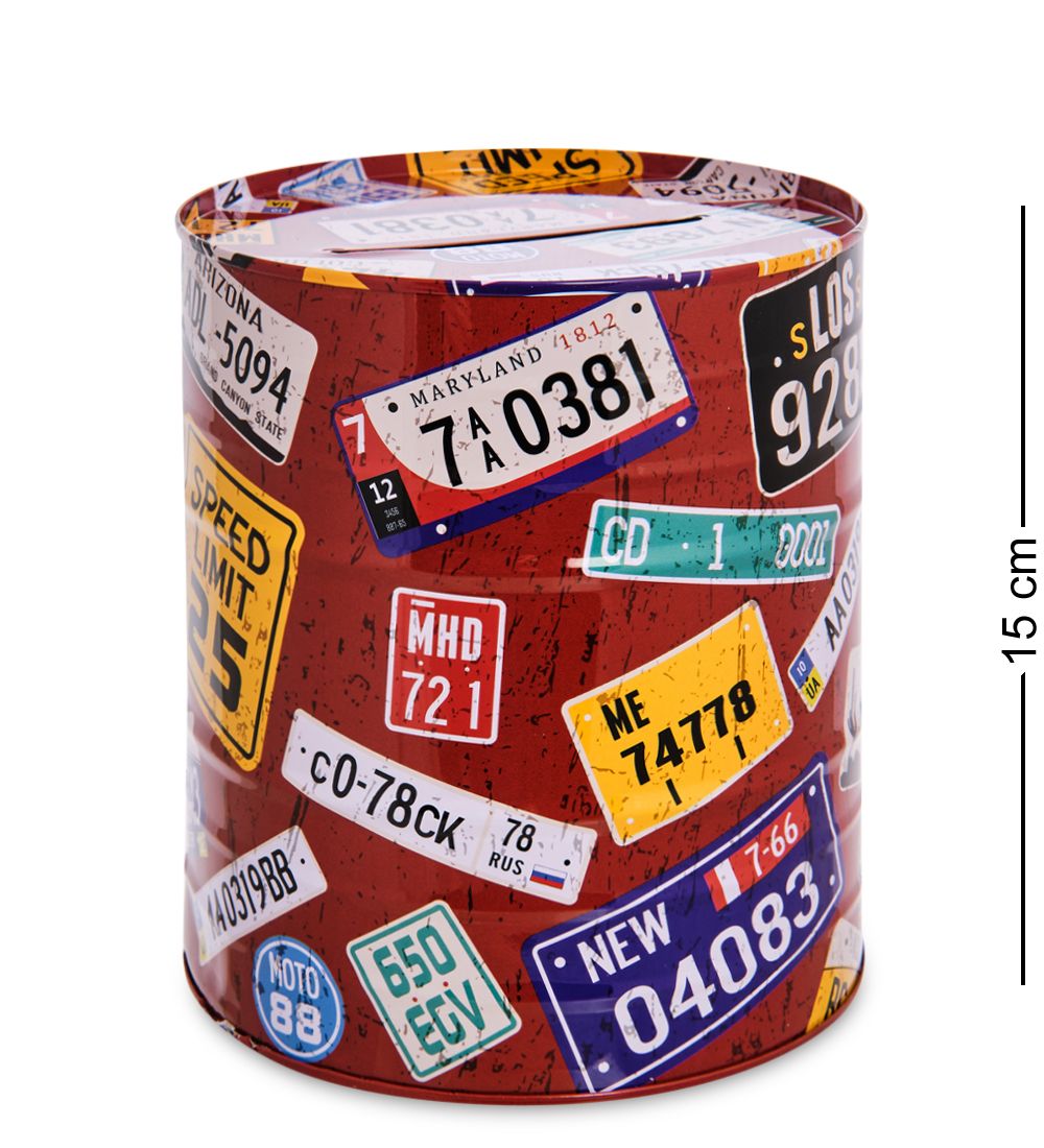 BX-210/4 Металлическая копилка «Route 66»