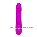 Вибратор Pretty Love David - 18,5 см. (Цвет: фиолетовый)