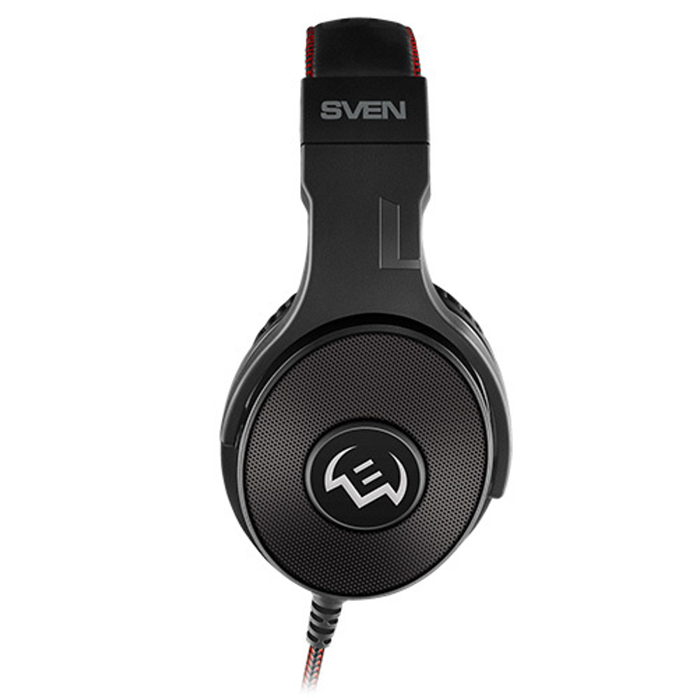 Игровые наушники с микрофоном SVEN AP-U1001MV, черный (USB, LED)