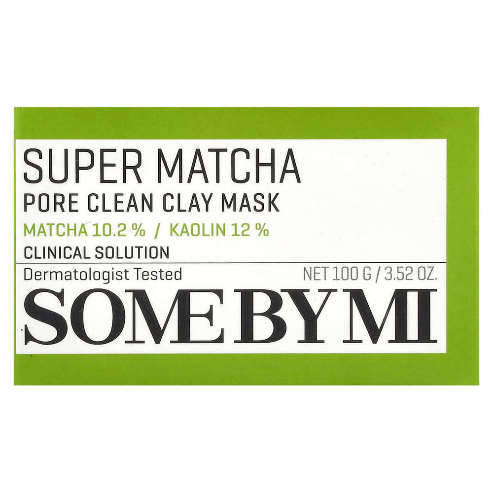 SOME BY MI, Супер-Матча, очищающая бьюти-маска из глины, 100 г (3,52 унции)