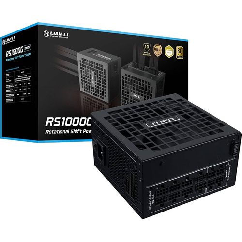 Блок питания Lian Li 1000W RS1000G Black, модульный, 16 Pin PCIe 5.1, 80 PLUS Gold (G9P.RS1000G.BH00.RU)