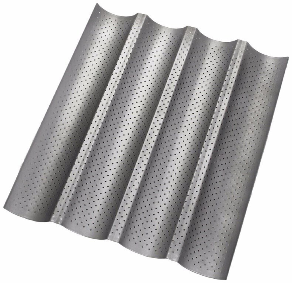 Форма для выпечки багетов 4-х секционная Patisse Silver 38х33 см