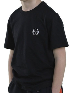 Футболка для мальчика теннисная Sergio Tacchini Nolin Jr T-shirt - черный