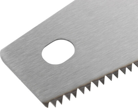 Ножовка по дереву, средний каленый зуб 7 Тpi, 2d заточка, пластиковая прорезиненная ручка 400 мм 40316 КУРС