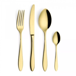 Набор столовых приборов 24 предмета на 6 персон Cristema Colombo золотой