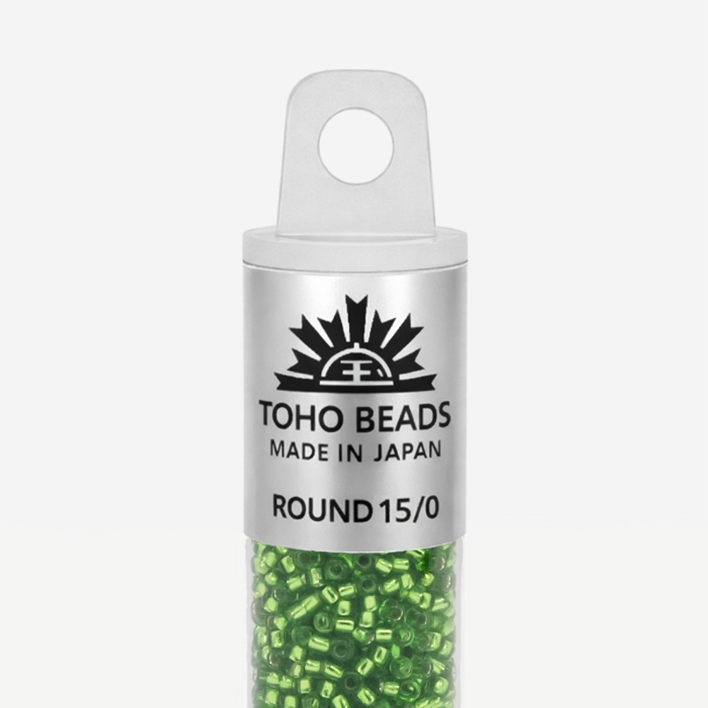 Японский бисер TOHO Round 15/0 (№27), с внутренним серебрением, прозрачный