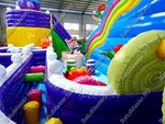 Надувной батут "Детский мегапарк" 18*18*8 м