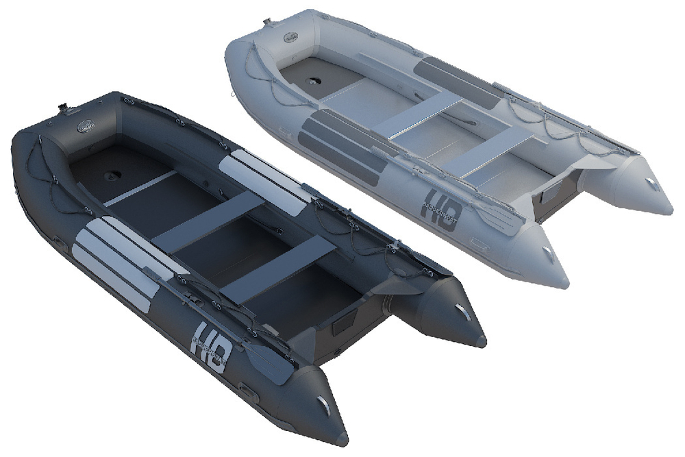 Надувная ПВХ-лодка BADGER Heavy Duty 430 AL, Черный