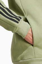 Кофта adidas Essentials Fleece 3S FZ - зеленый