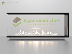 Торцевой биокамин 1400