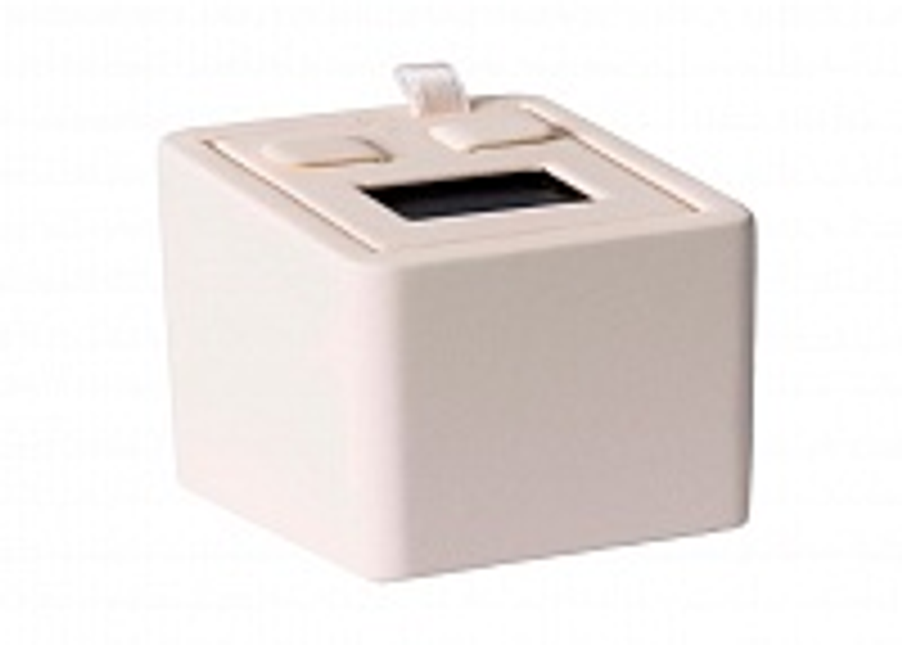 Подставка для серег/кубик наклонный/выним.вкладыш/2 язычка/прорезь/окошко/петелька/Н-40 мм.