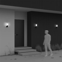 Уличный настенный светильник Maytoni   O502WL-01B