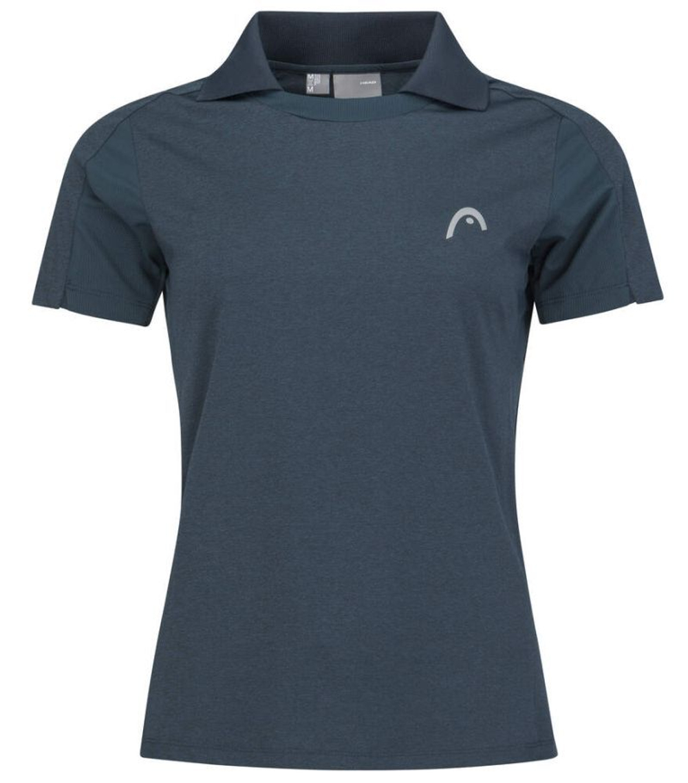 Женское поло Head Padel Tech Polo Shirt - navy