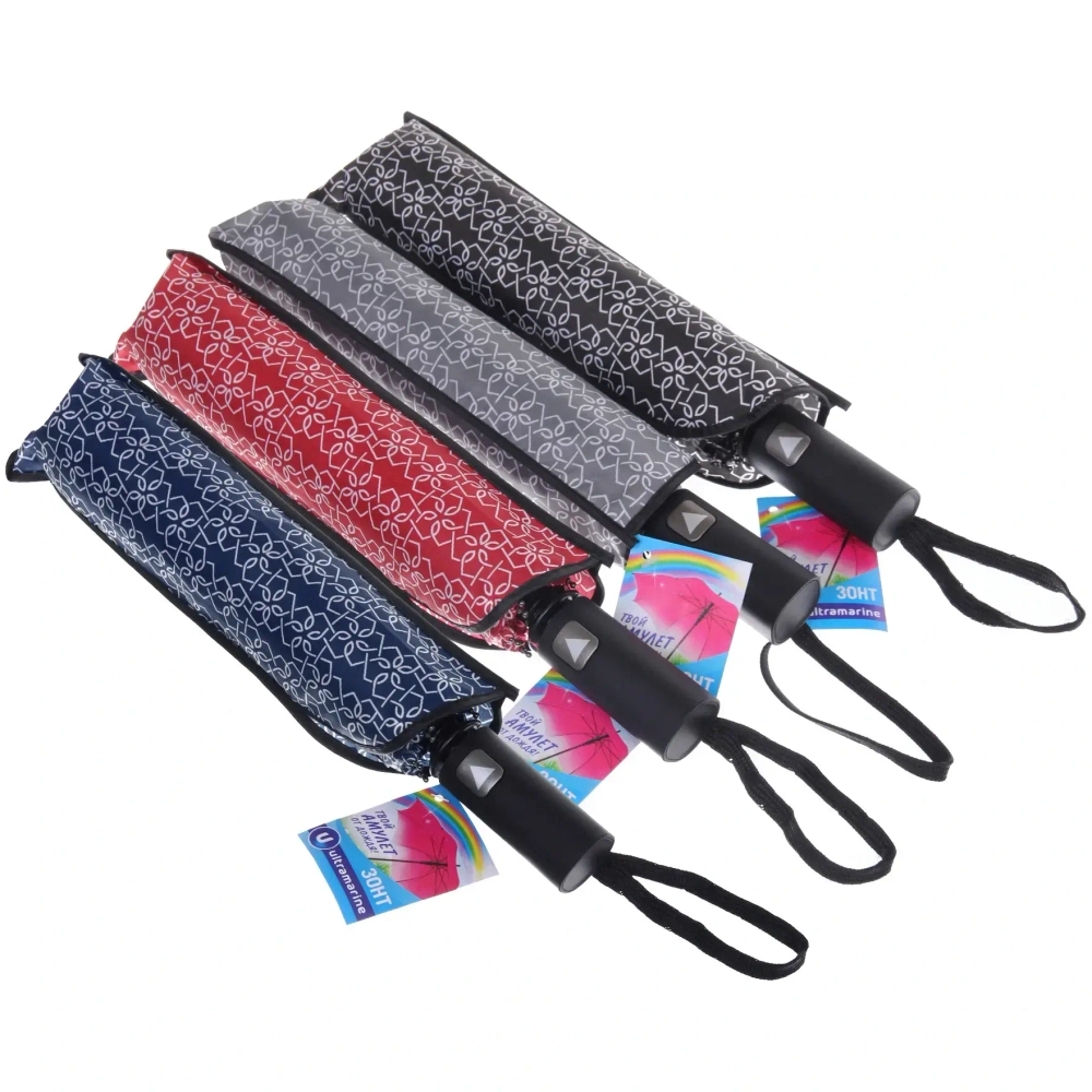 Зонт женский полуавтомат «Бриз», микс 4 цвета, 8 спиц, d-100см, длина в слож. виде 30см