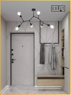 Люстра потолочная подвесная для зала спальни и на кухню в современном стиле лофт черная