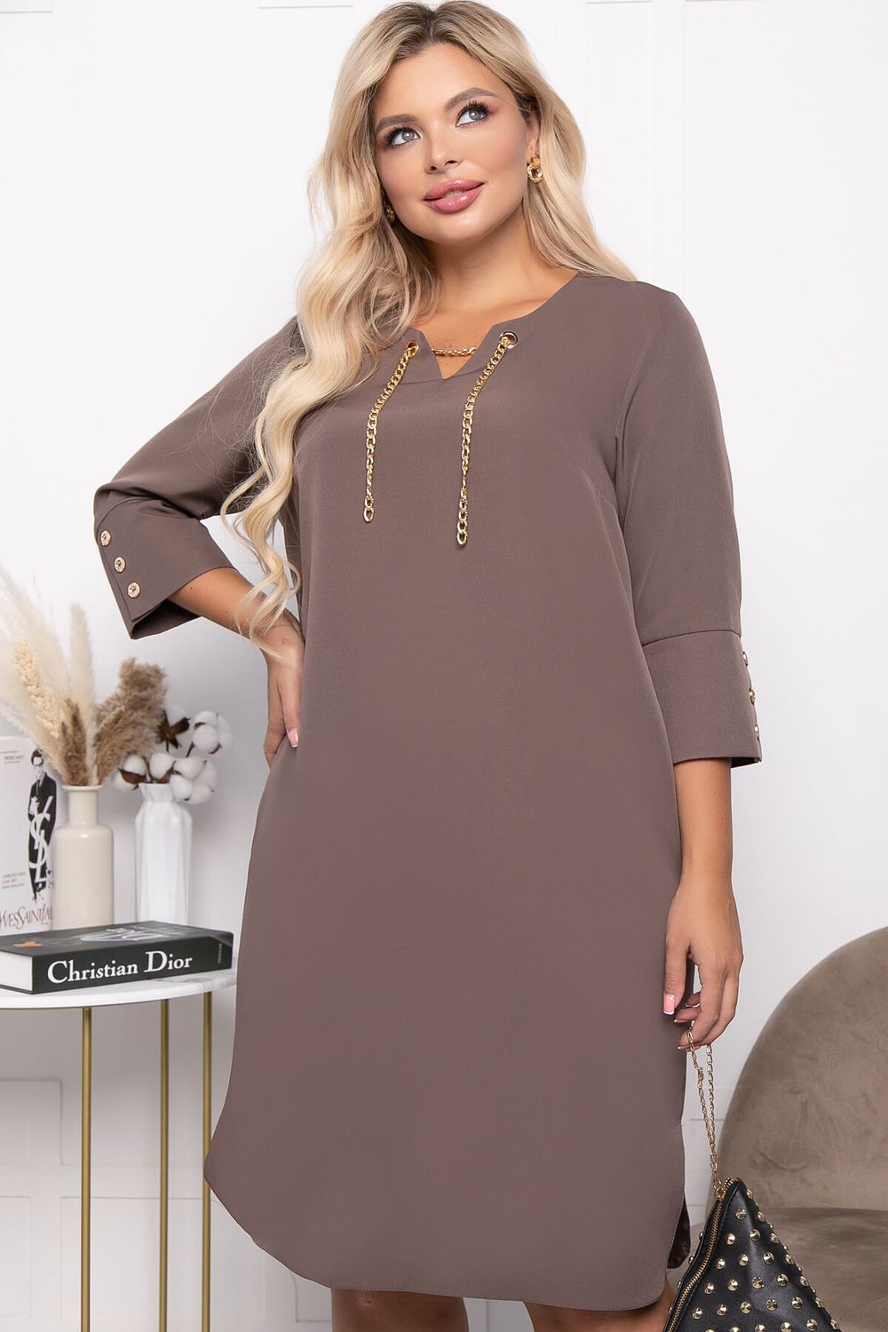 Платье "Кармит" П7287 (капучино) LT Collection (Акция)