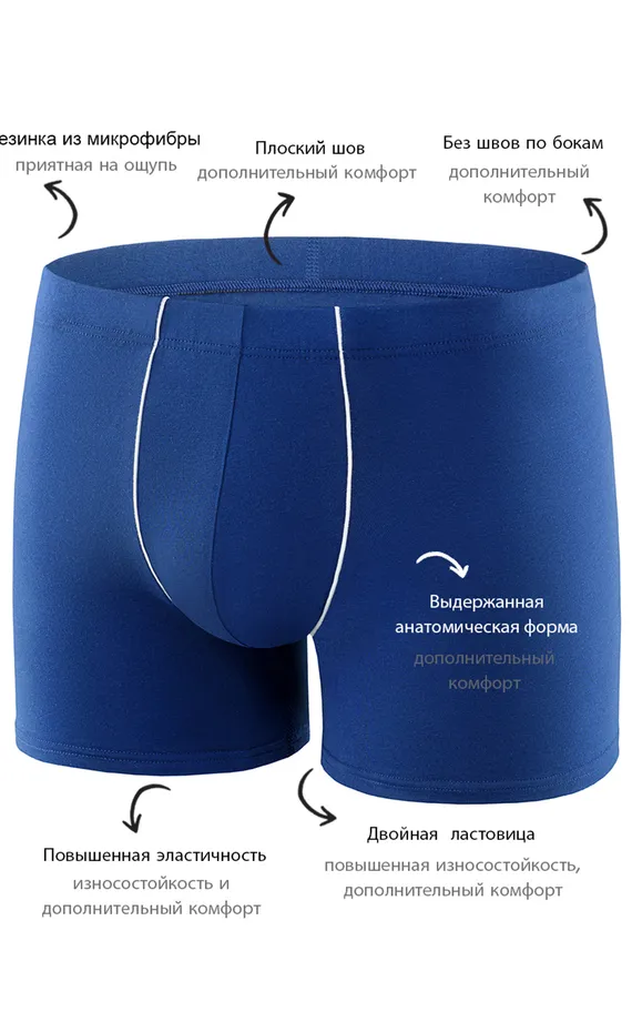 Мужские трусы BB02 Темно-Синий