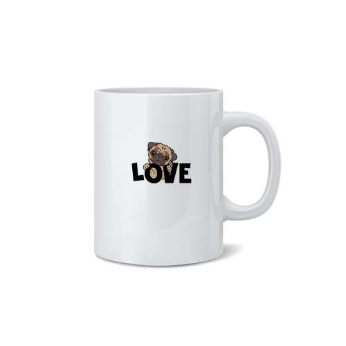 Кружка "Мопс - LOVE"