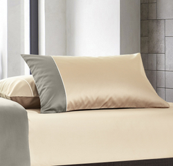 Наволочка 50x75 Sharmes Dune Сумеречночно-серый - Светло-бежевый