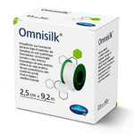 Пластырь фиксирующий Omnisilk нестерильный гипоаллергенный из белого  искусственного шелка  9,2 м х 2,5 см