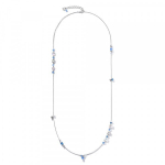 Длинное Колье Coeur de Lion Crystals Silver-Blue 5066/10-0700 цвет синий