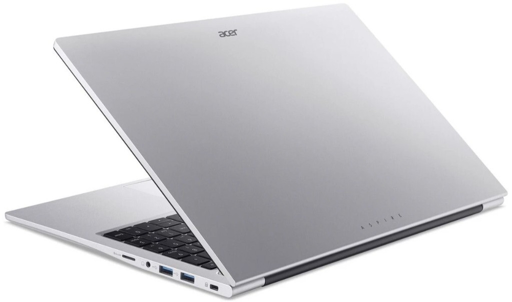 Ноутбук  Acer Aspire Lite AL15-41P-R410 15.6 ", Ryzen 7, 16 Гб RAM, 512 Гб SSD, Radeon Vega, Серебристый