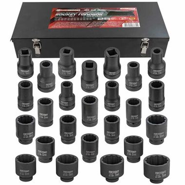 Набор головок ударных глубоких 1''25пр. (12гр.) FORCEKRAFT FK-8251-9MPB