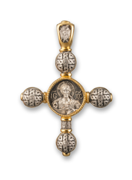 Крест «ГОСПОДЬ ВСЕДЕРЖИТЕЛЬ. БОЖИЯ МАТЕРЬ АССУНТА»