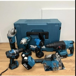 Набор инструментов аккумуляторный 6в1 (гайковерт, перфоратор, УШМ, шуруповерт, мини пила, циркулярная пила)