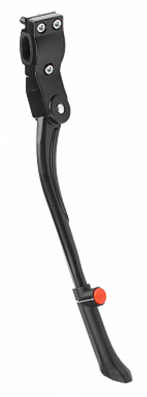 Подножка 20"-28" FSDA-616-41-1 задняя, крепление на 1 перо вилки, телескопическая,алюминиевая черная