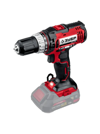 ЗУБР Дрель-шуруповерт, 18 В, 40 Нм, 0 АКБ